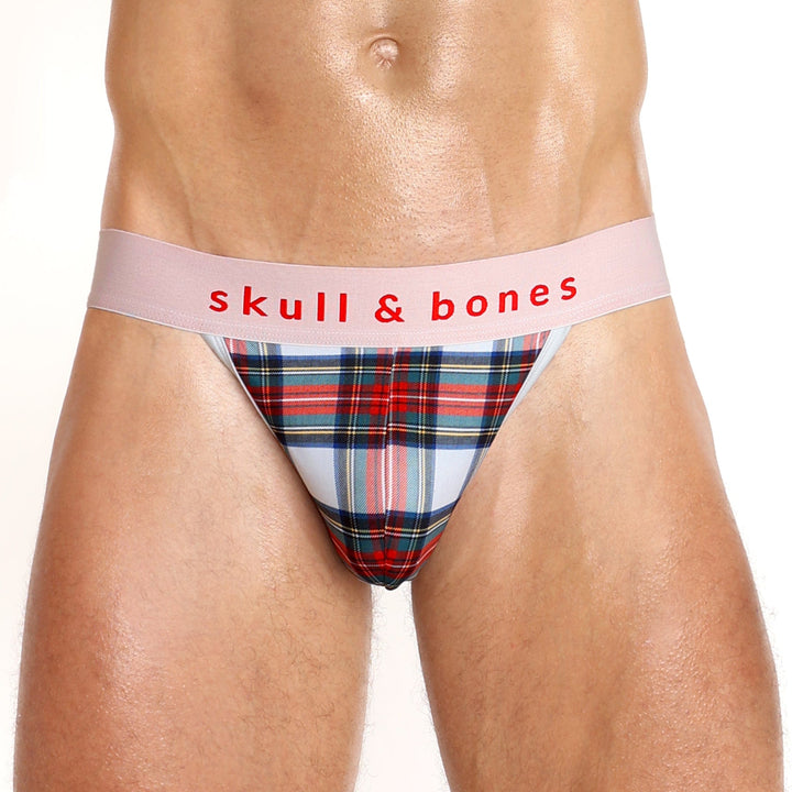 Tartan Plaid Sport Brief White