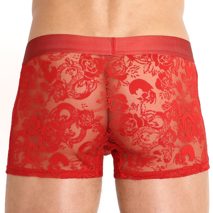 Snake Rose Burnout Trunk Red