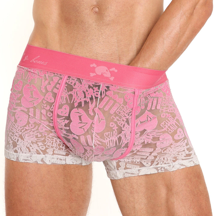 Love Bites Burnout Pink Ombre Trunk