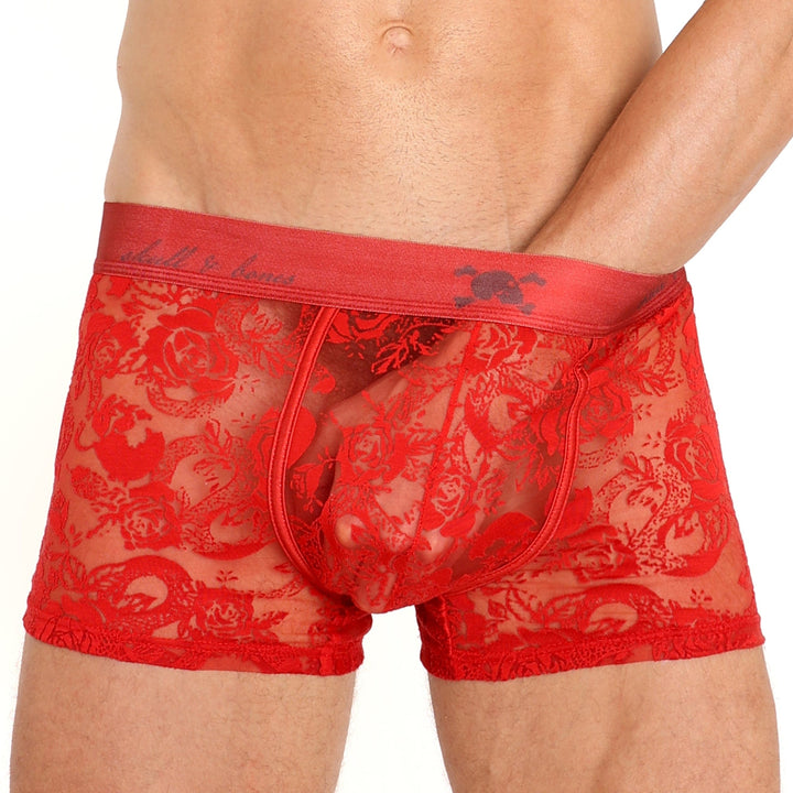 Snake Rose Burnout Trunk Red