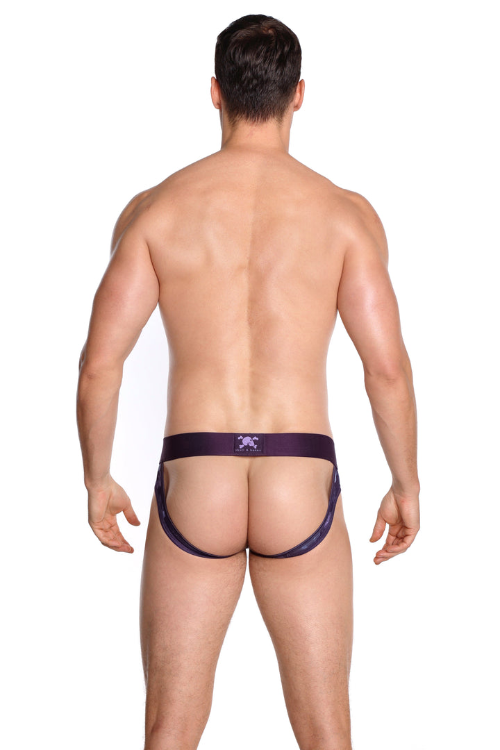 Dutch Floral Mesh Y Jock Purple