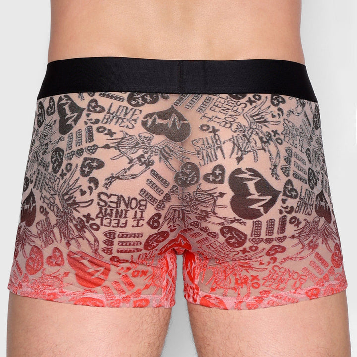 Love Bites Burnout Black Ombre Trunk