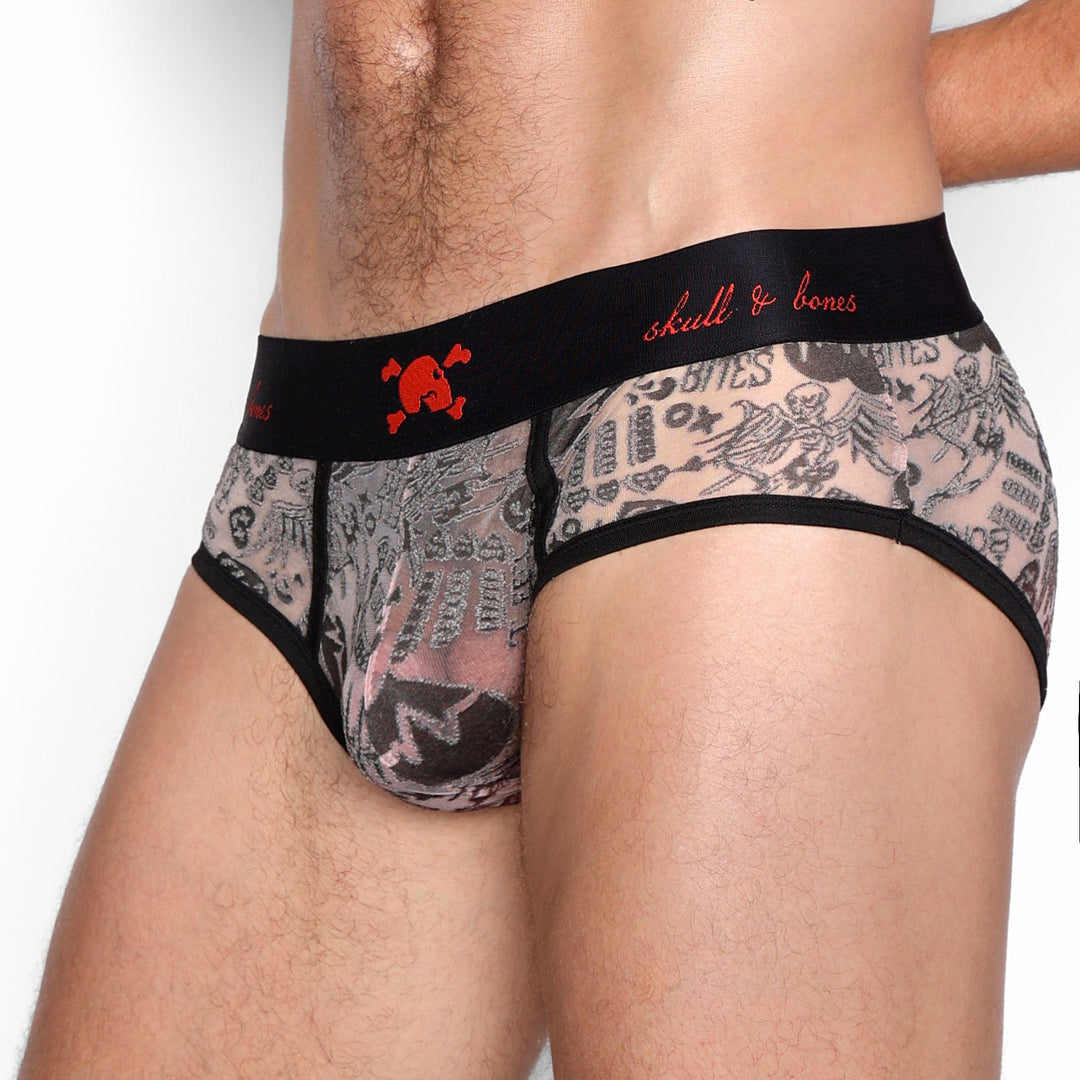 Love Bites Burnout Black Ombre Brief