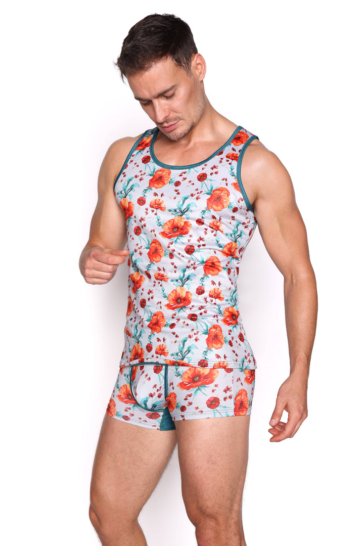 Playful Poppy Tank