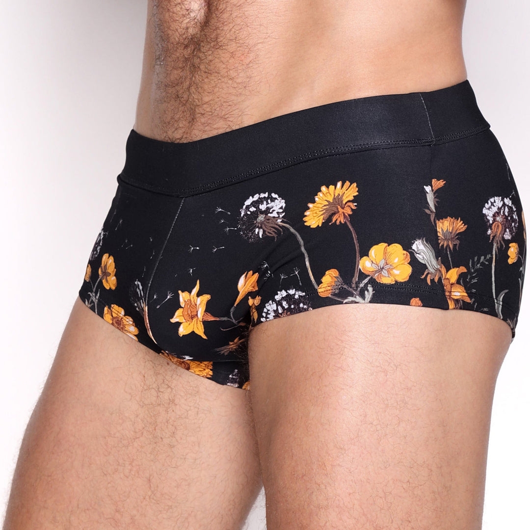 Dandelion Black Swim Trunk