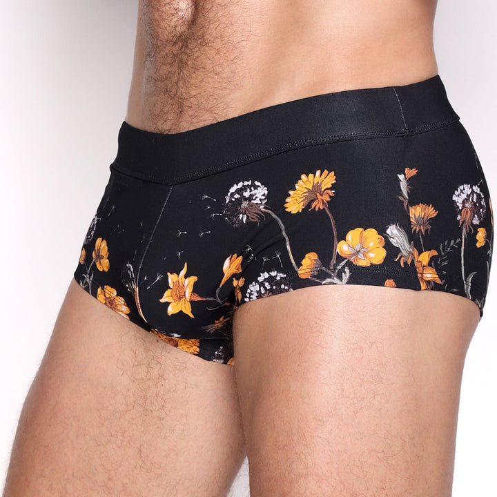 Dandelion Black Swim Trunk