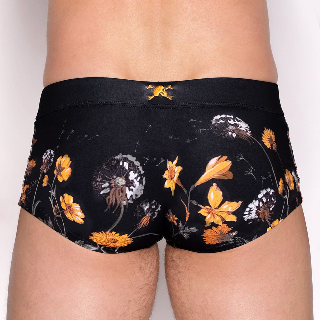Dandelion Black Swim Trunk
