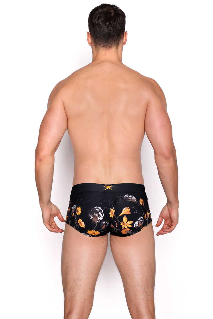 Dandelion Black Swim Trunk