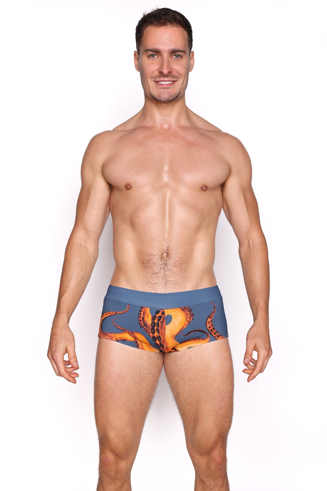Octopus Blue Swim Trunk