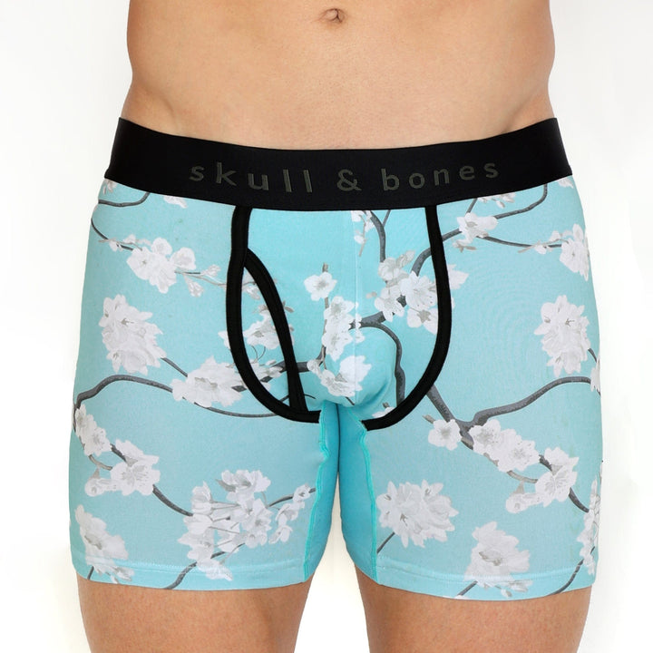 Cherry Blossom Boxer Brief Sky