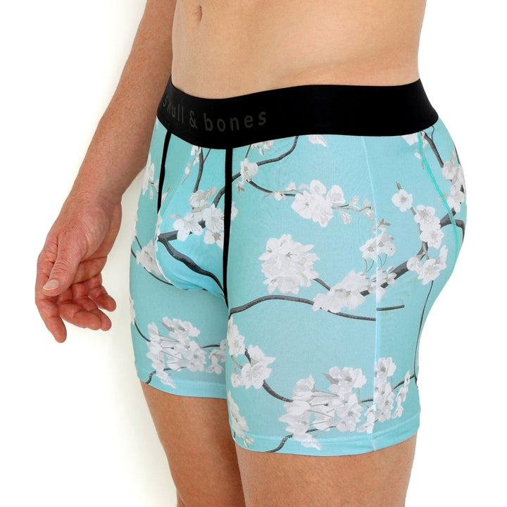 Cherry Blossom Boxer Brief Sky