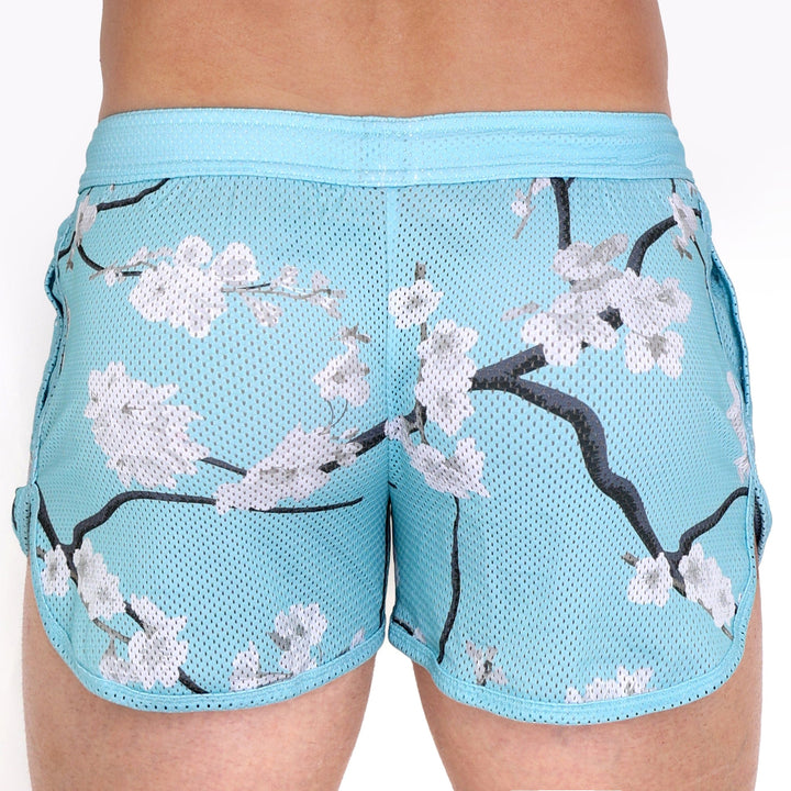 Cherry Blossom Mesh Short Sky