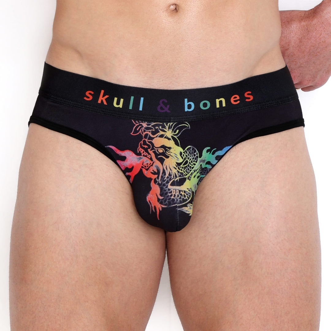 Ombre Japanese Dragon Black Y-Jock