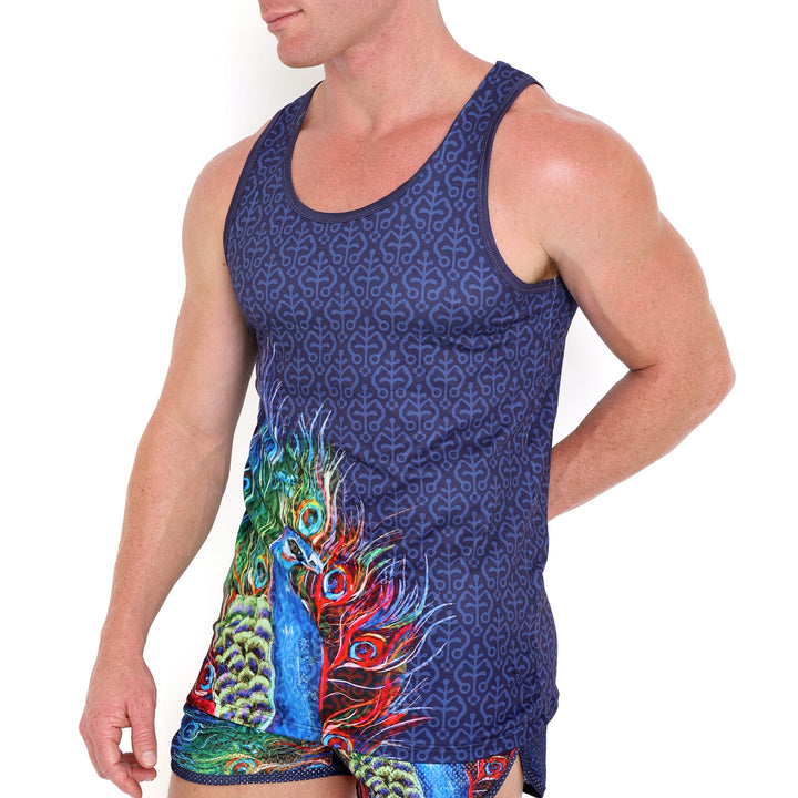 Peacock Rainbow Midnight Tank