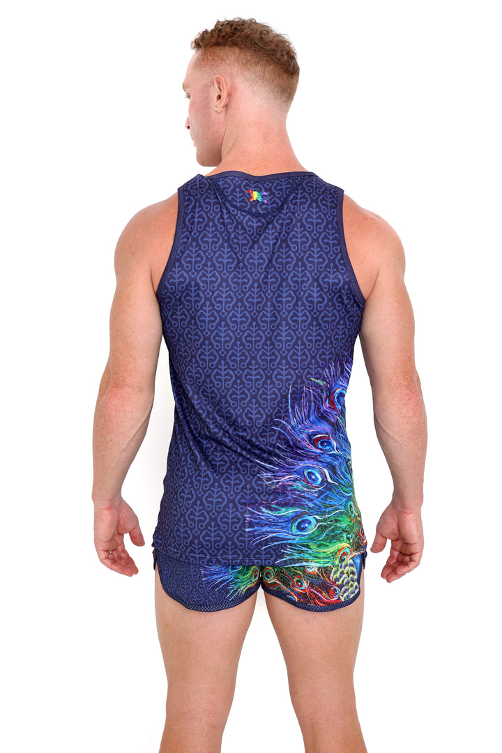 Peacock Rainbow Midnight Tank