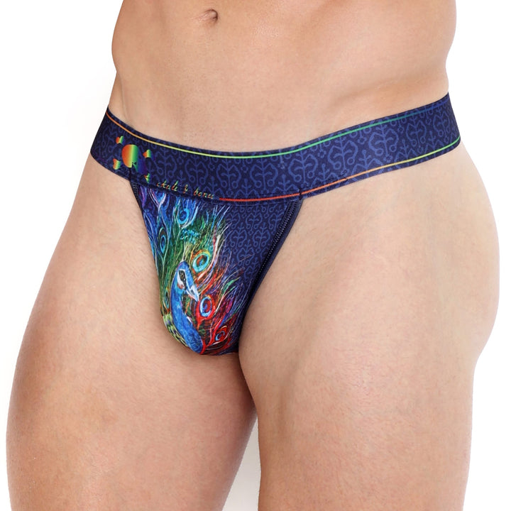 Peacock Rainbow Midnight Thong