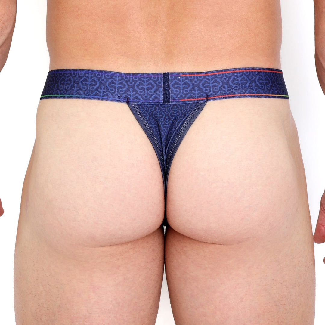 Peacock Rainbow Midnight Thong