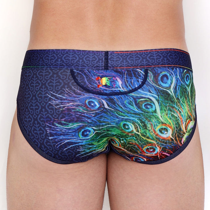 Peacock Rainbow Midnight Brief