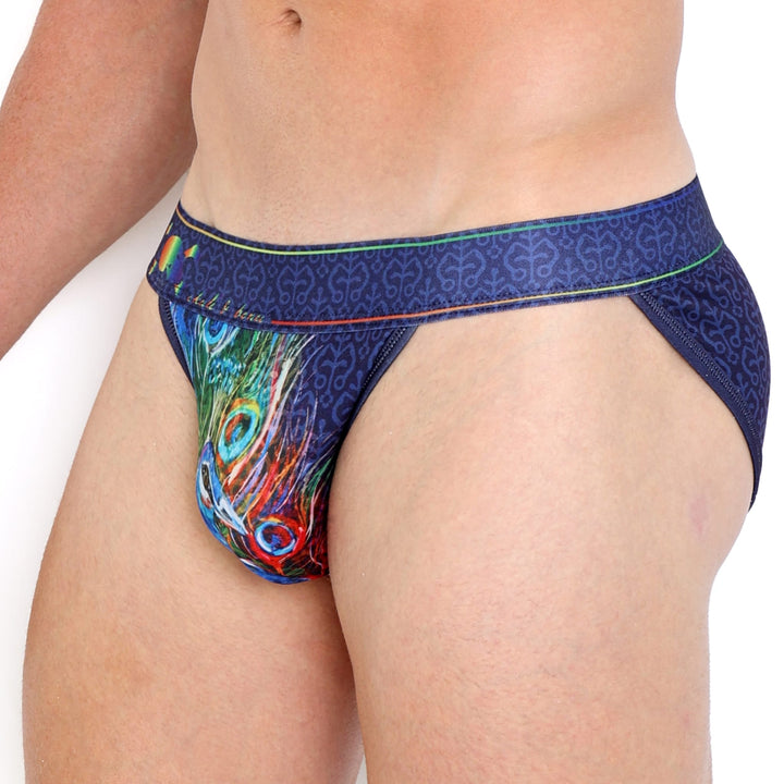 Peacock Rainbow Midnight Sport Brief