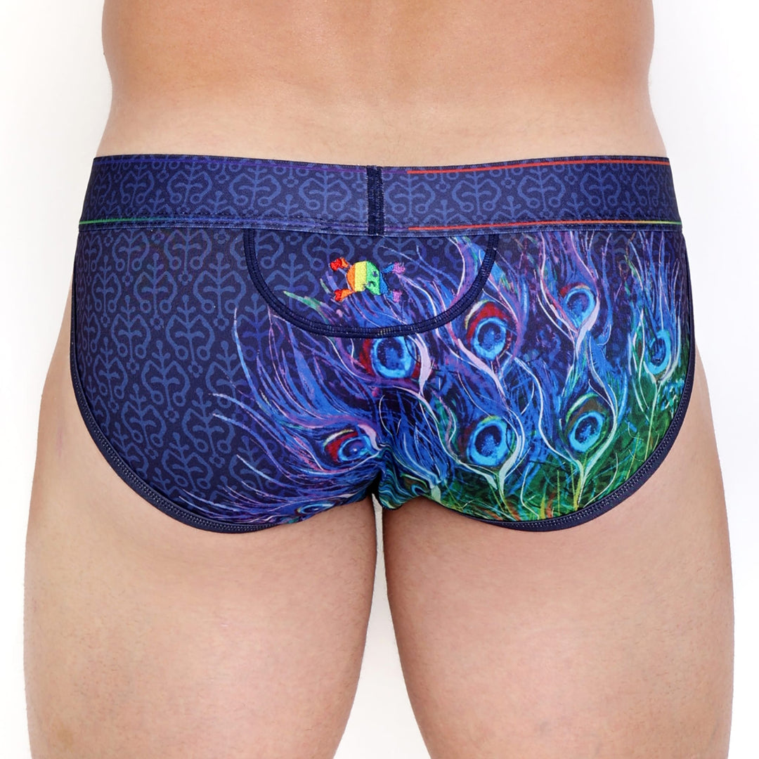 Peacock Rainbow Midnight Sport Brief