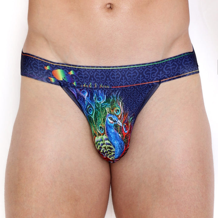 Peacock Rainbow Midnight Jock