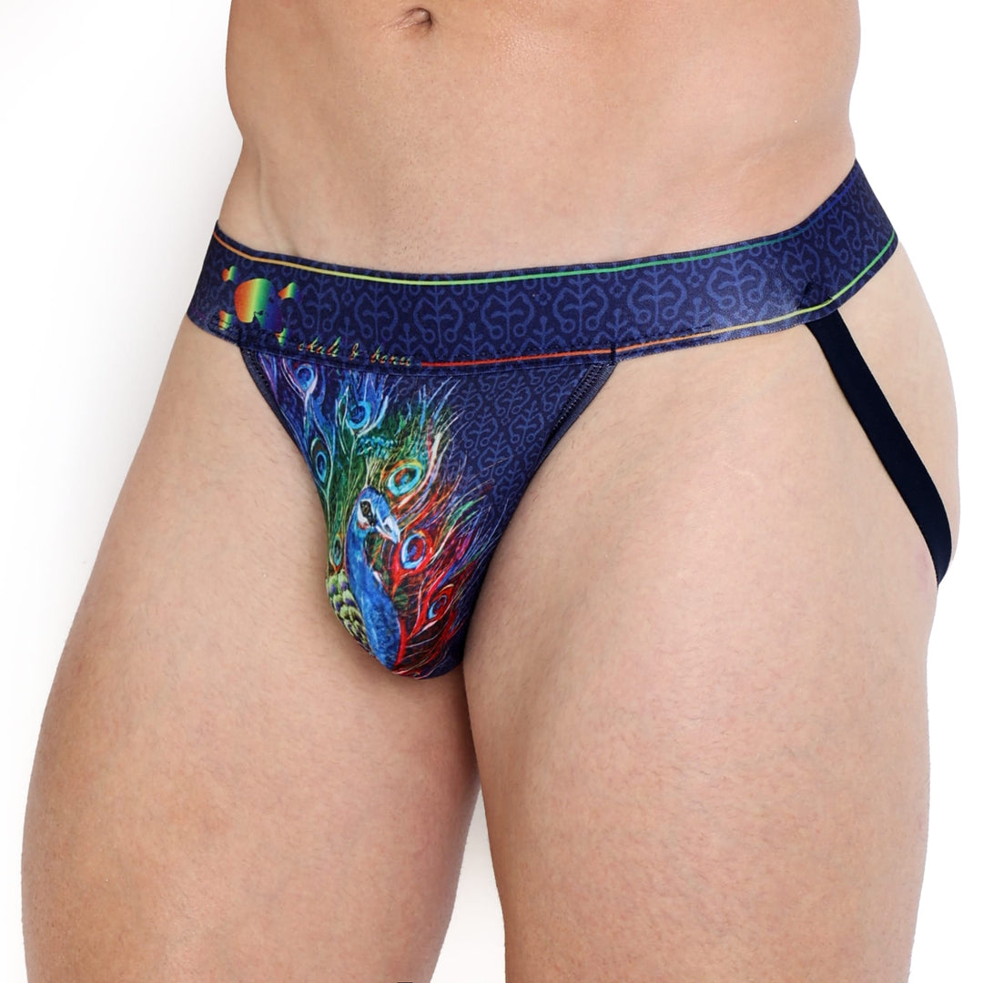 Peacock Rainbow Midnight Jock