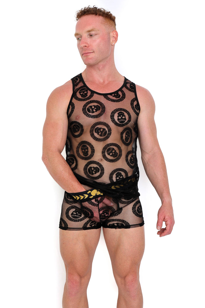 Roman Medallion Burnout Tank