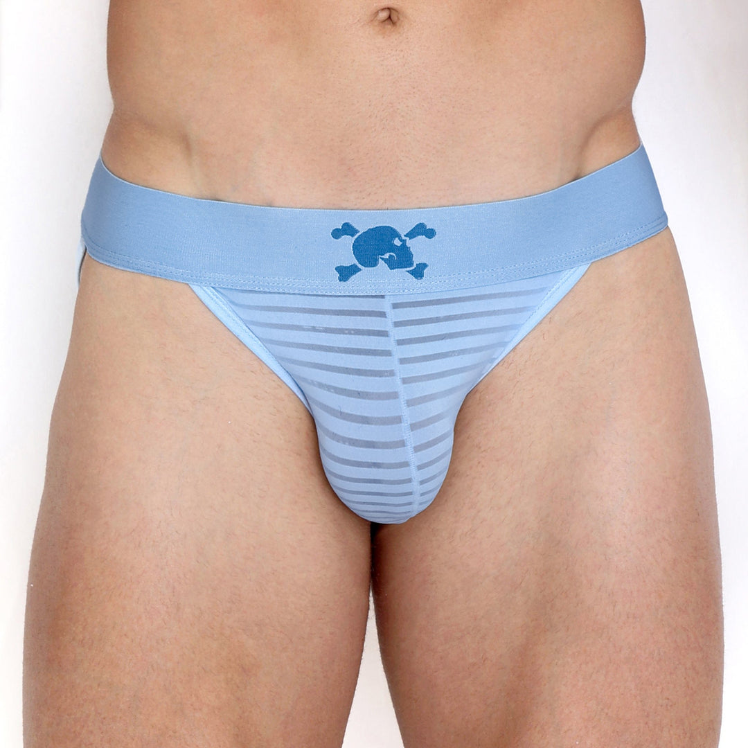 Just The Bones Sheer Sky Stripe Sport Brief