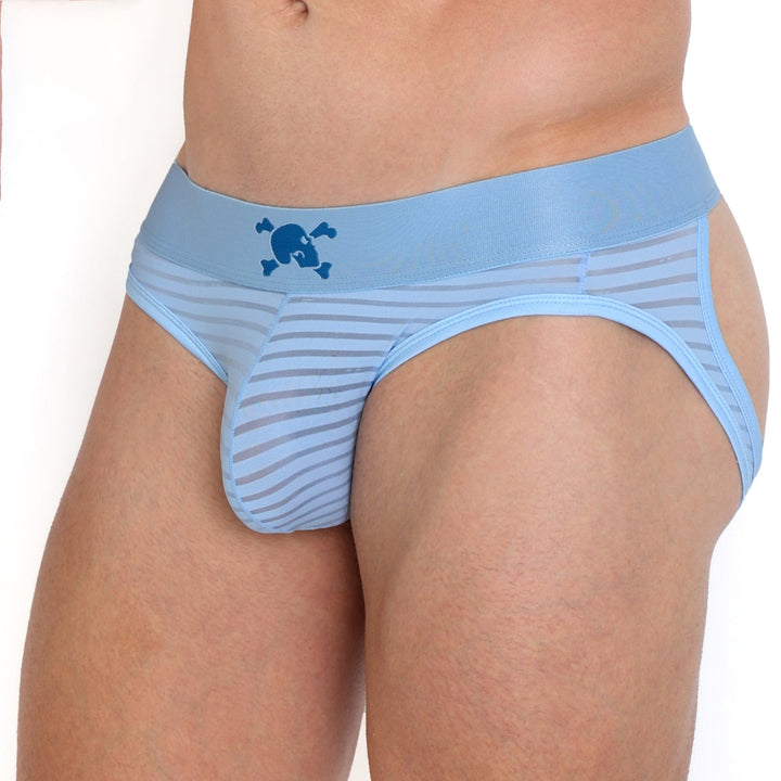 Just The Bones Sheer Sky Stripe Y Jock