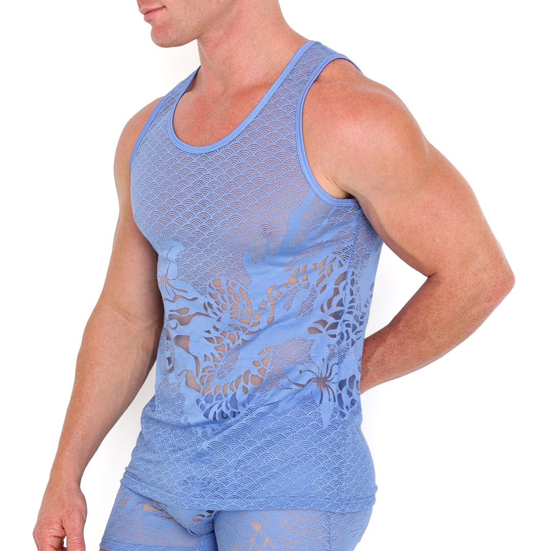 Dragon Burnout Periwinkle Tank