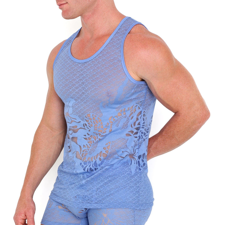 Dragon Burnout Periwinkle Tank