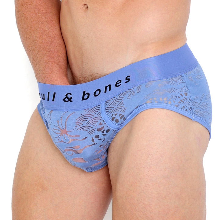 Dragon Burnout Periwinkle Brief