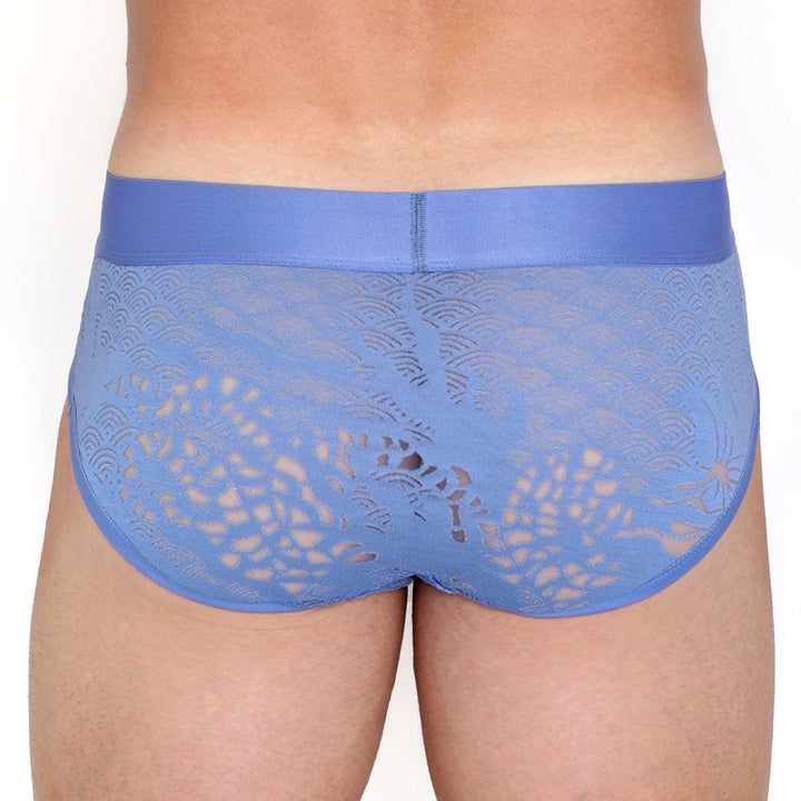 Dragon Burnout Periwinkle Brief
