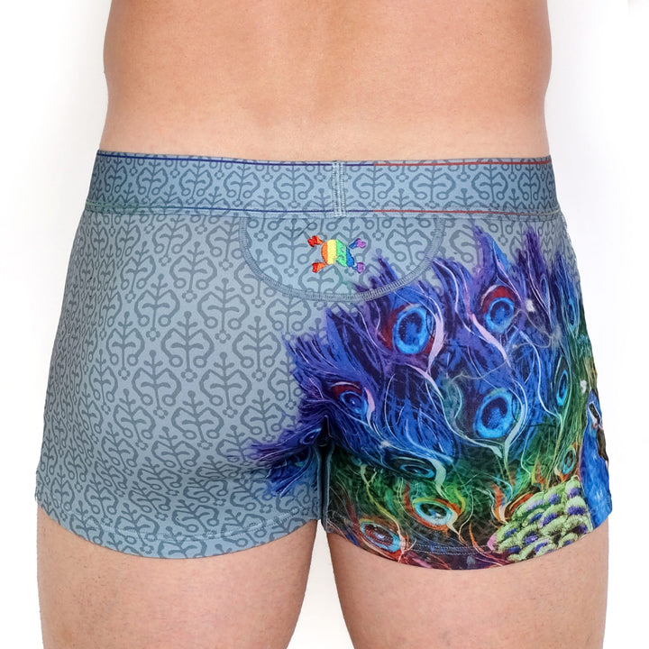 Peacock Rainbow Grey Trunk