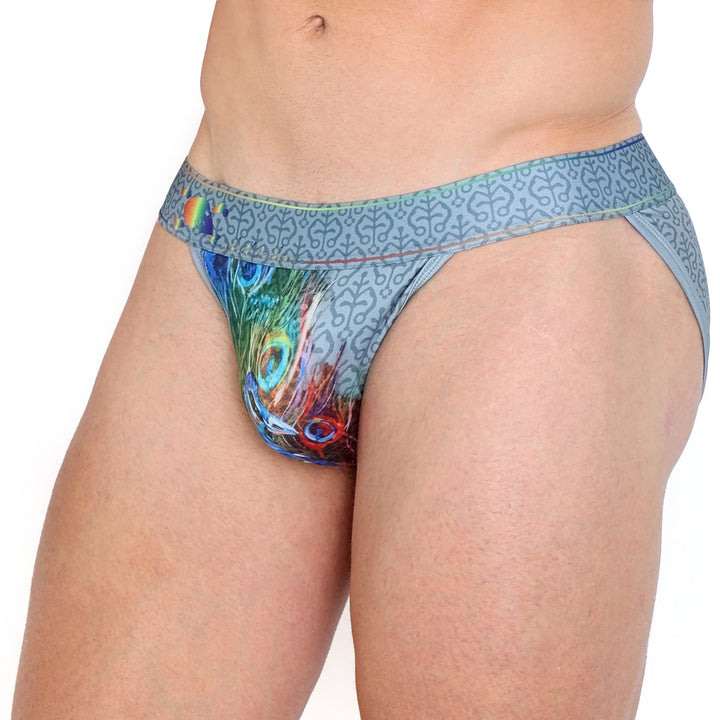 Peacock Rainbow Grey Sport Brief