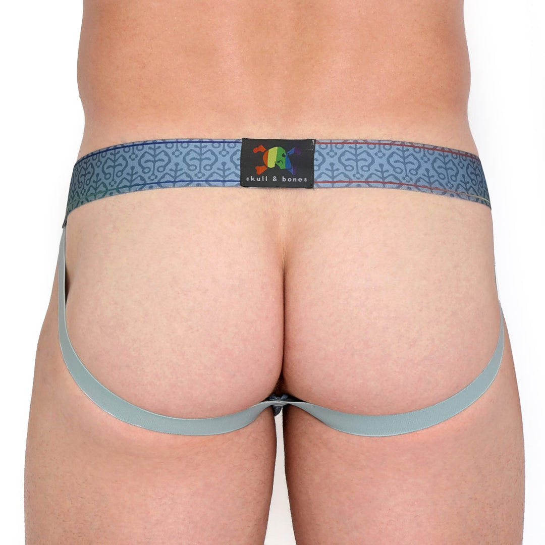 Peacock Rainbow Grey Jock