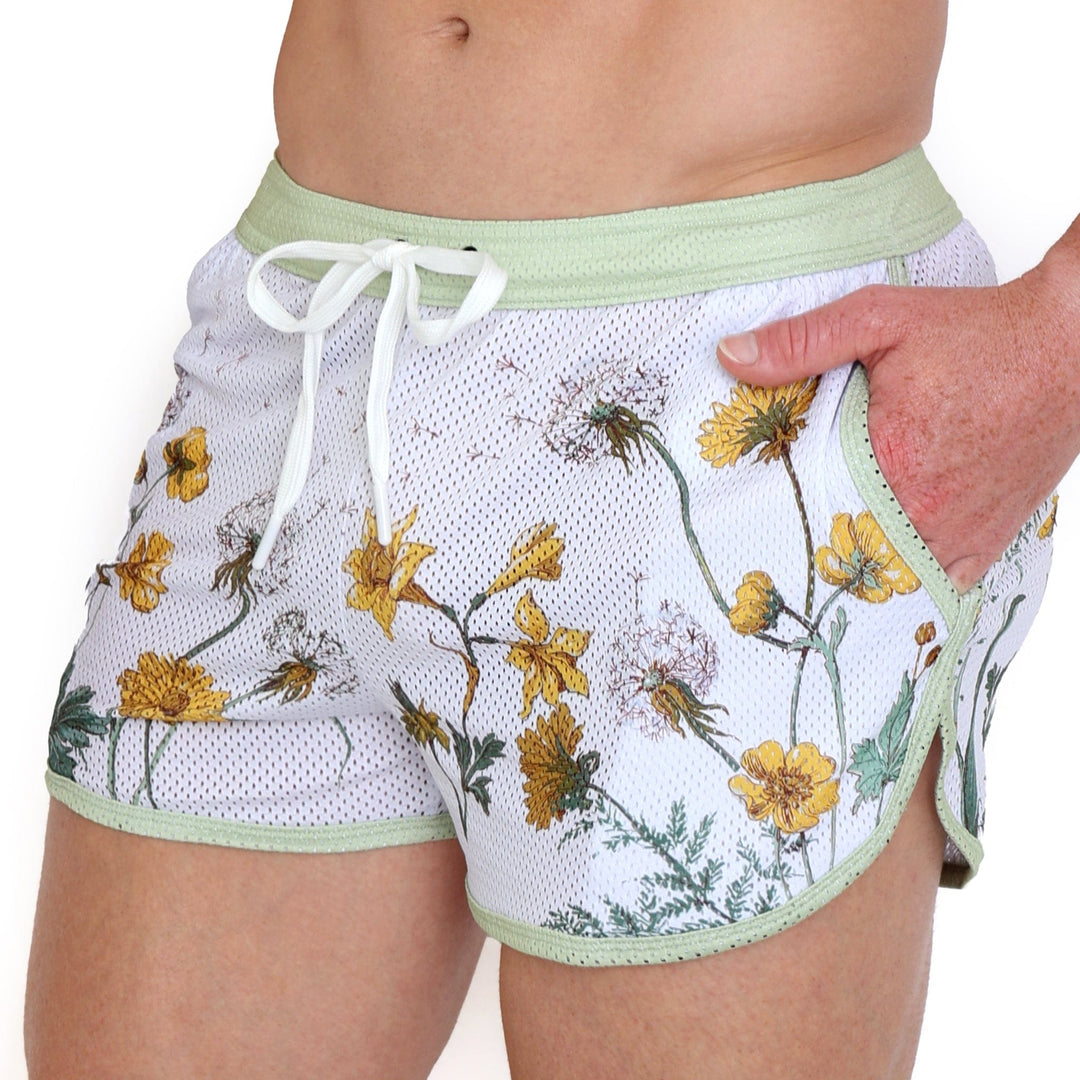 Dandelion White Mesh Short