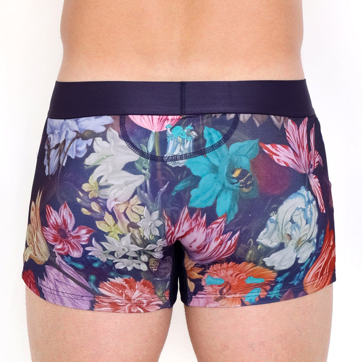 New Hand Painted Floral Bouquet Trunk