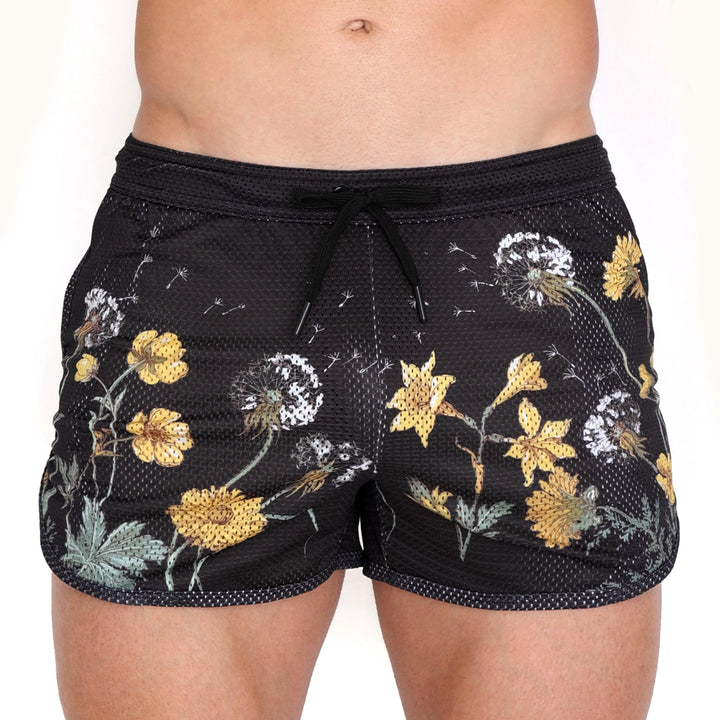 Dandelion Black Mesh Short