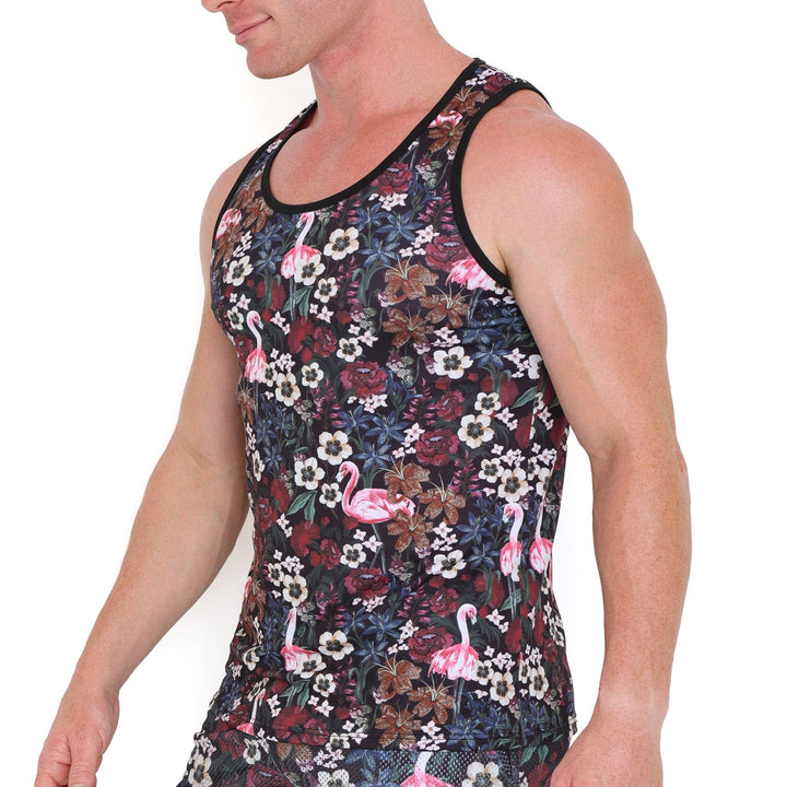 Floral Flamingo Tank