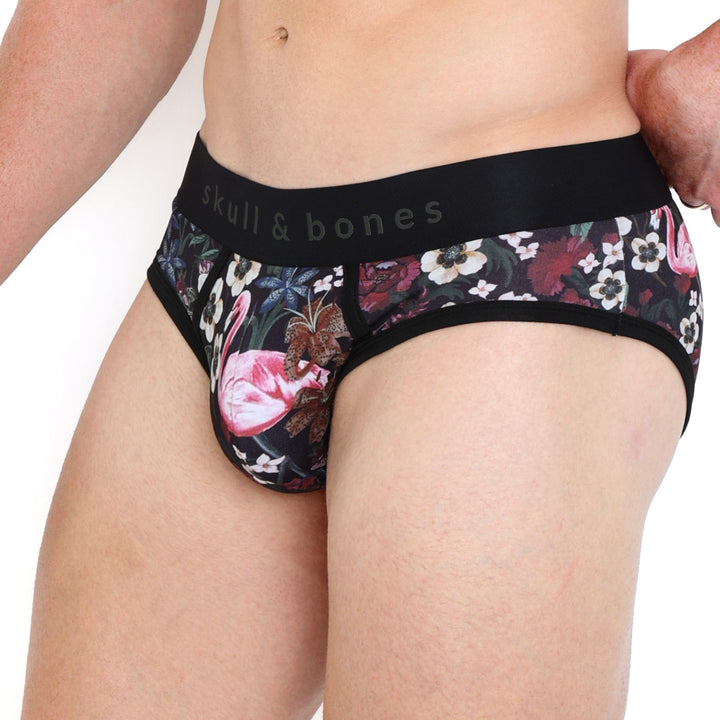 Floral Flamingo Brief