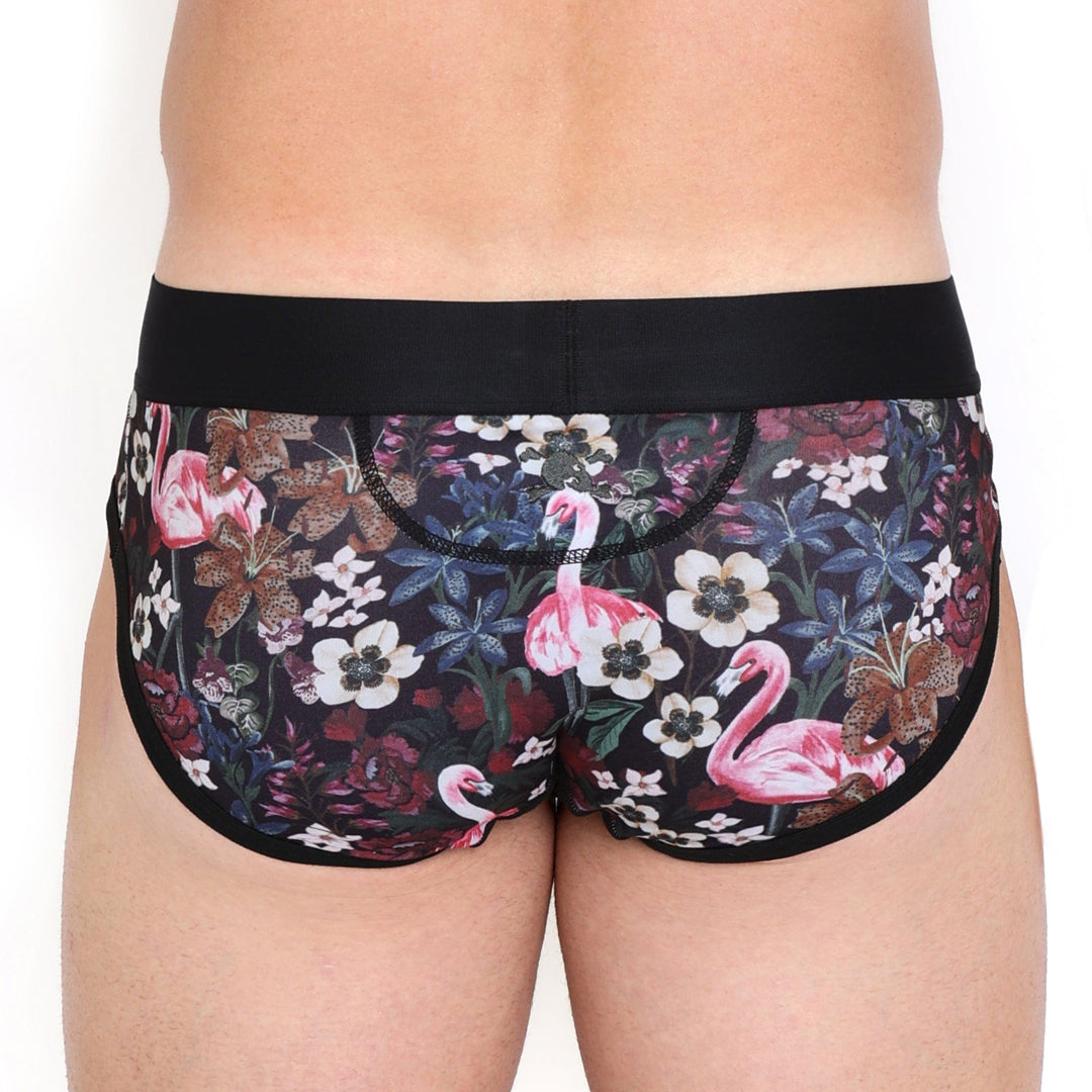 Floral Flamingo Brief