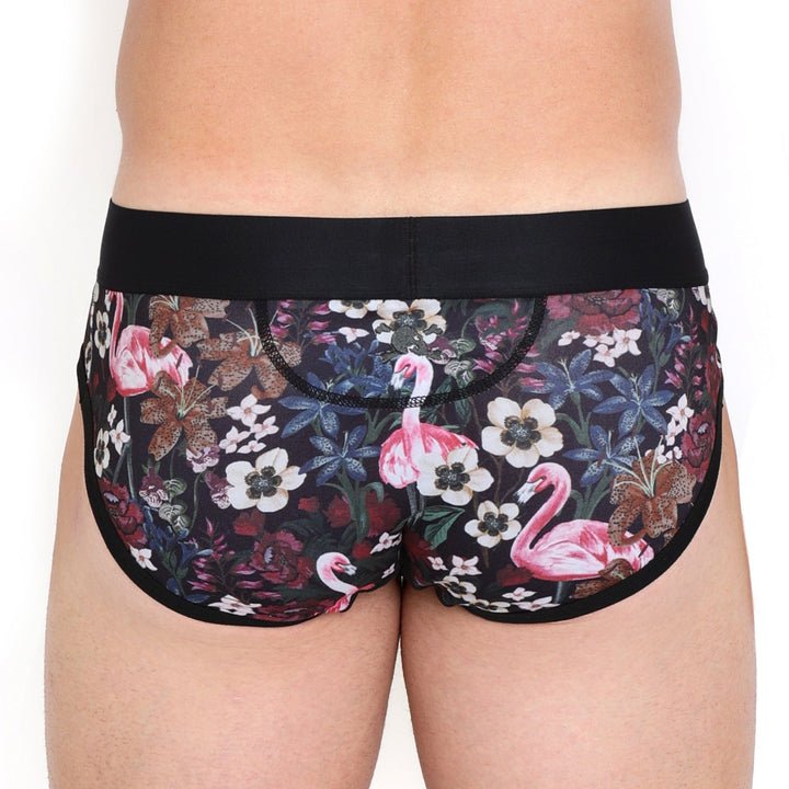 Floral Flamingo Brief