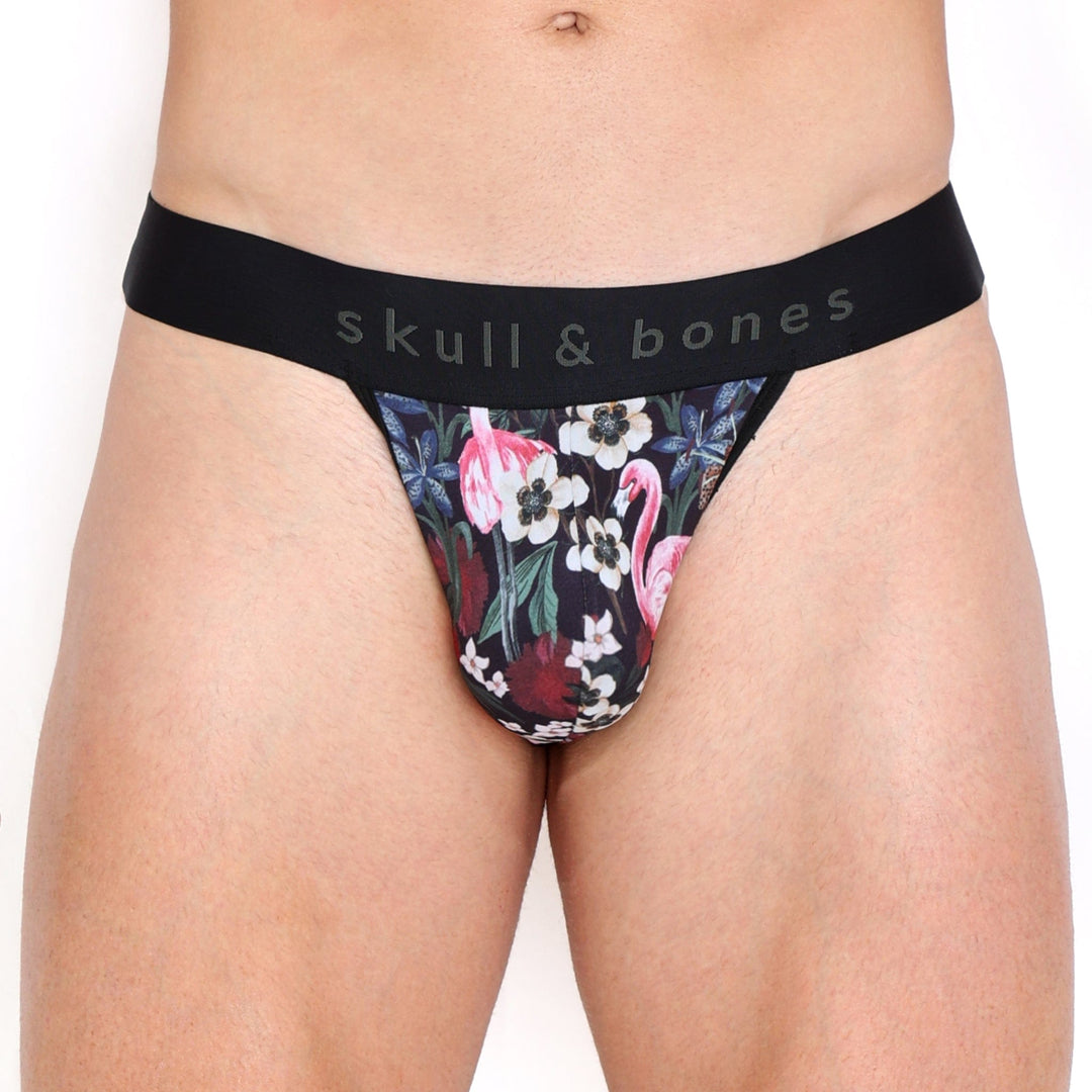 Floral Flamingo Thong