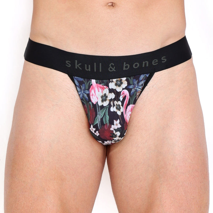 Floral Flamingo Thong