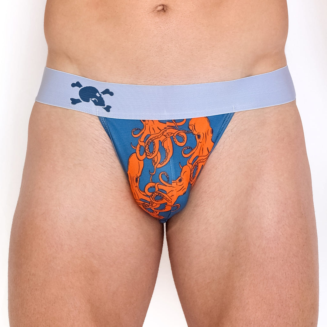 Octopus Blue Thong