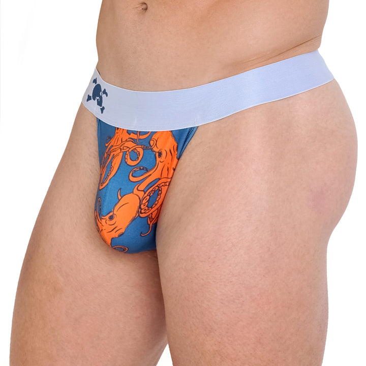 Octopus Blue Thong