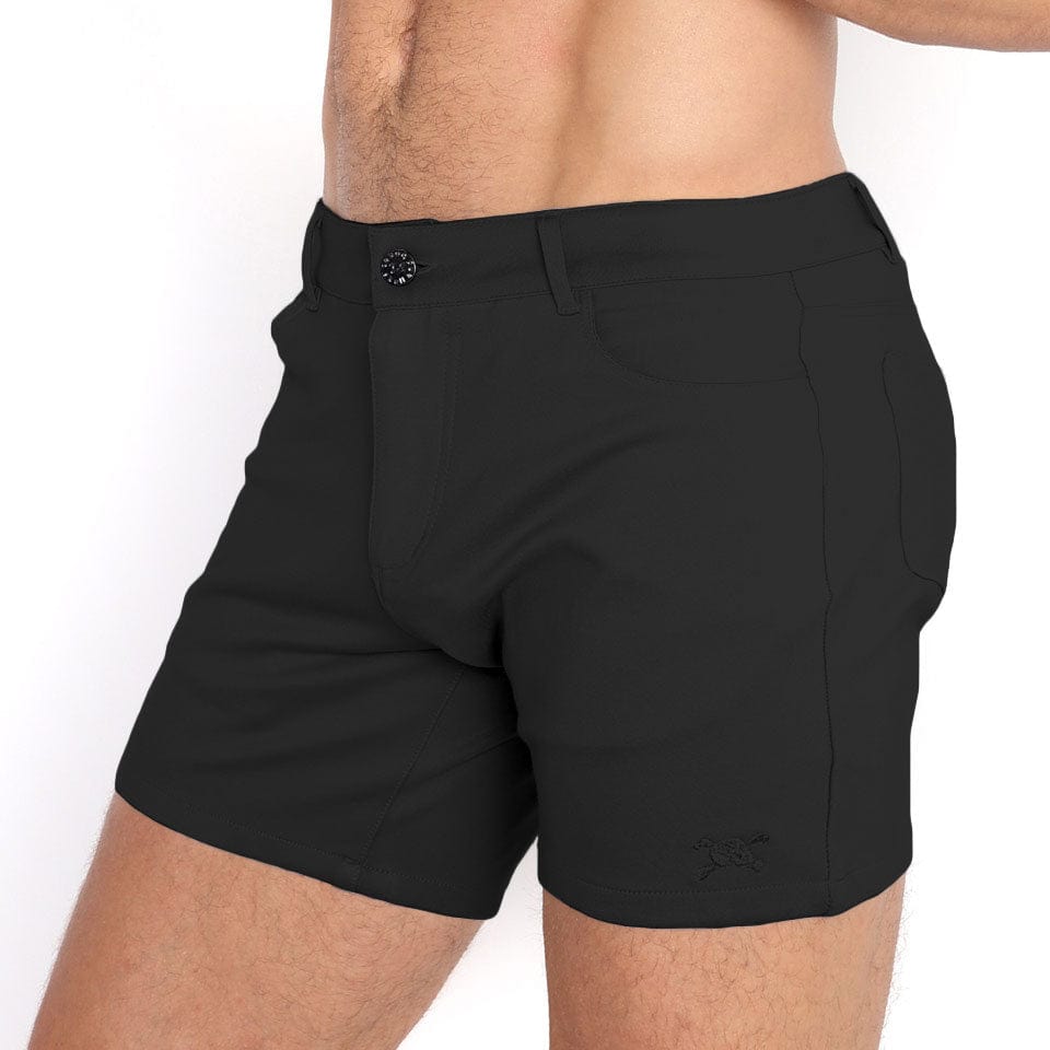 Logo Knit Stretch Short Black