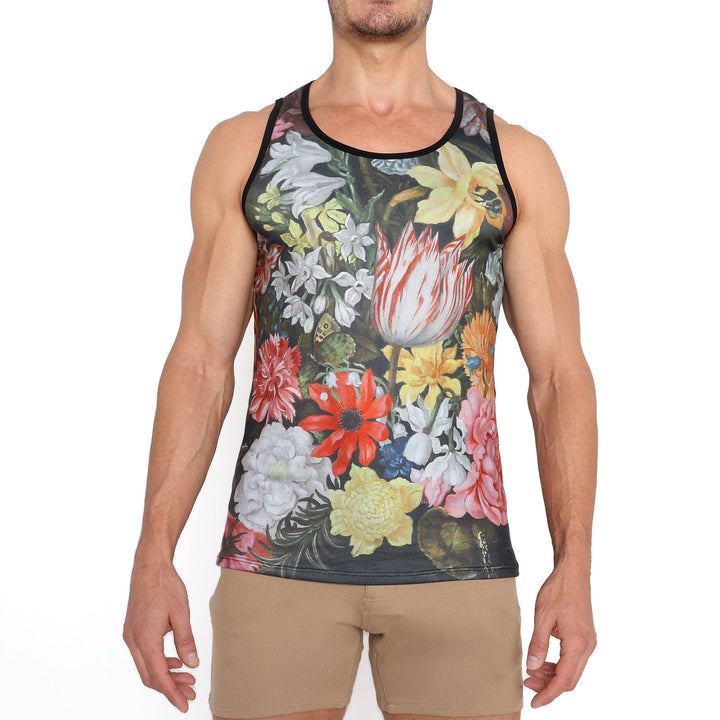 Hand Painted Floral Bouquet Tank