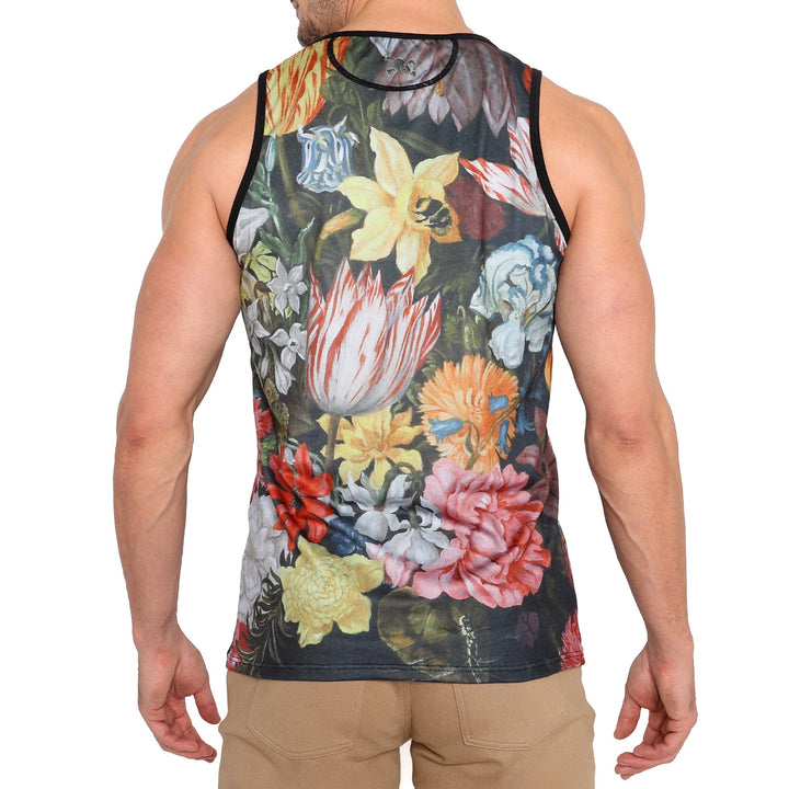 Hand Painted Floral Bouquet Tank